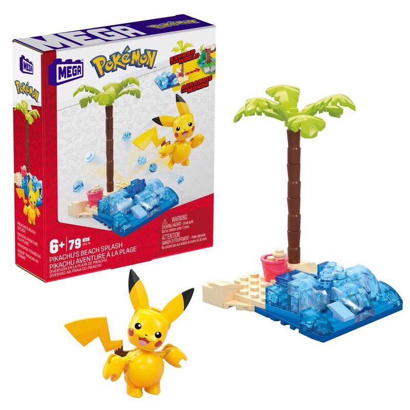 Photo du produit Pokémon jeu de construction Mega Construx Pikachu's Beach Splash