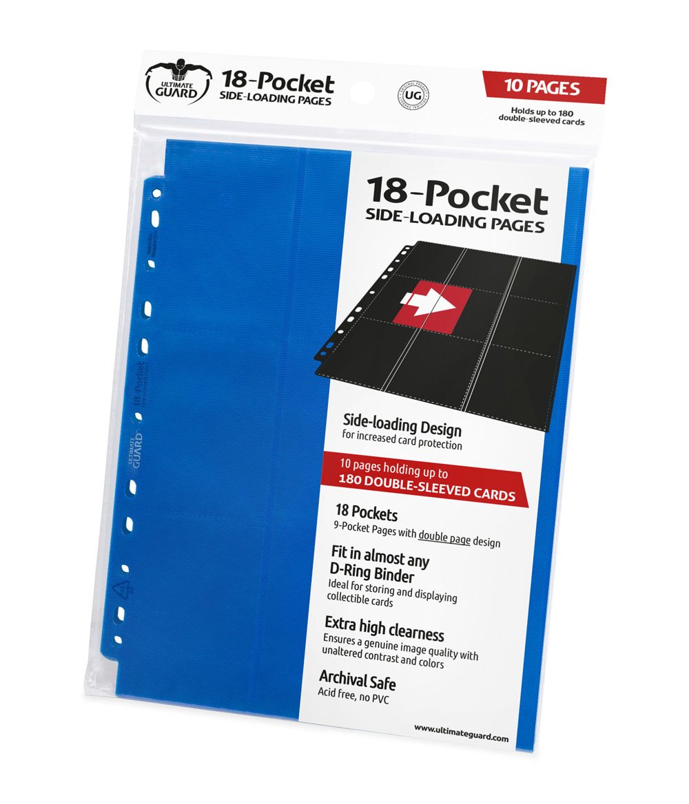 Photo du produit Ultimate Guard 18-Pocket Pages Side-Loading Bleu (10)