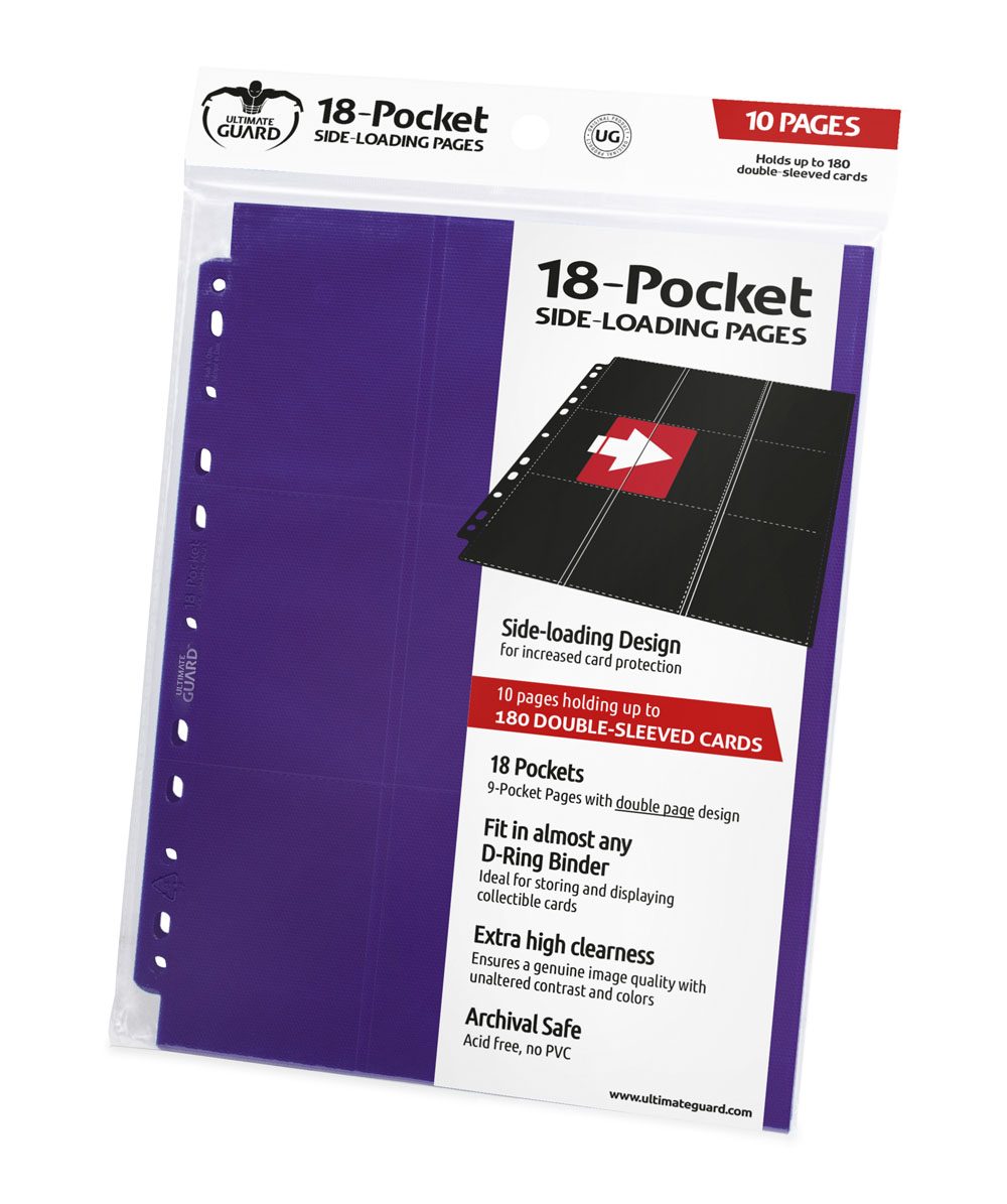 Photo du produit Ultimate Guard 18-Pocket Pages Side-Loading Violet (10)
