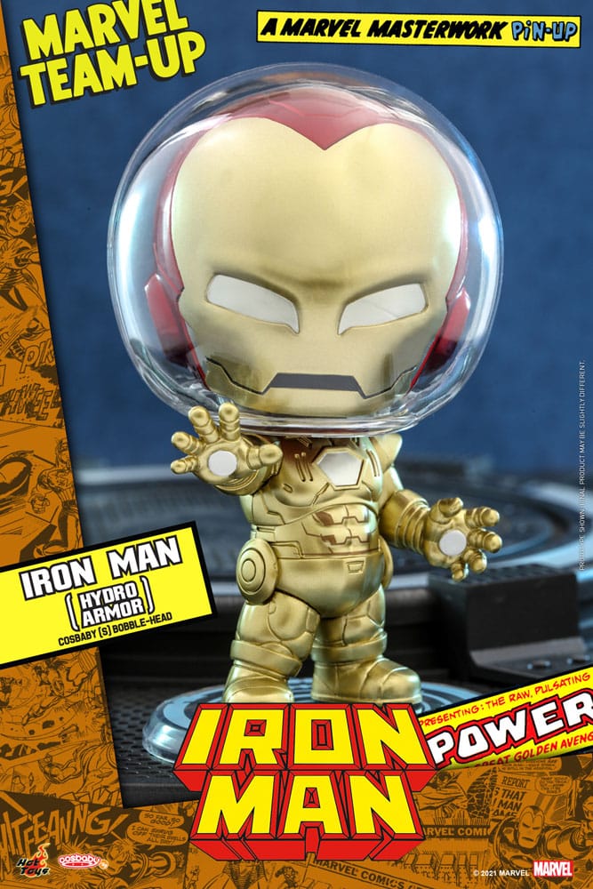 Photo du produit Marvel Comics figurine Cosbaby (S) Iron Man (Hydro Armor) 10 cm