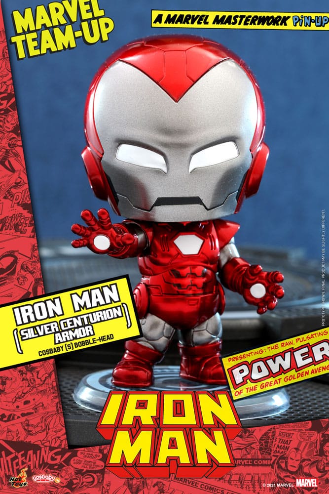Photo du produit Marvel Comics figurine Cosbaby (S) Iron Man (Silver Centurion Armor) 10 cm