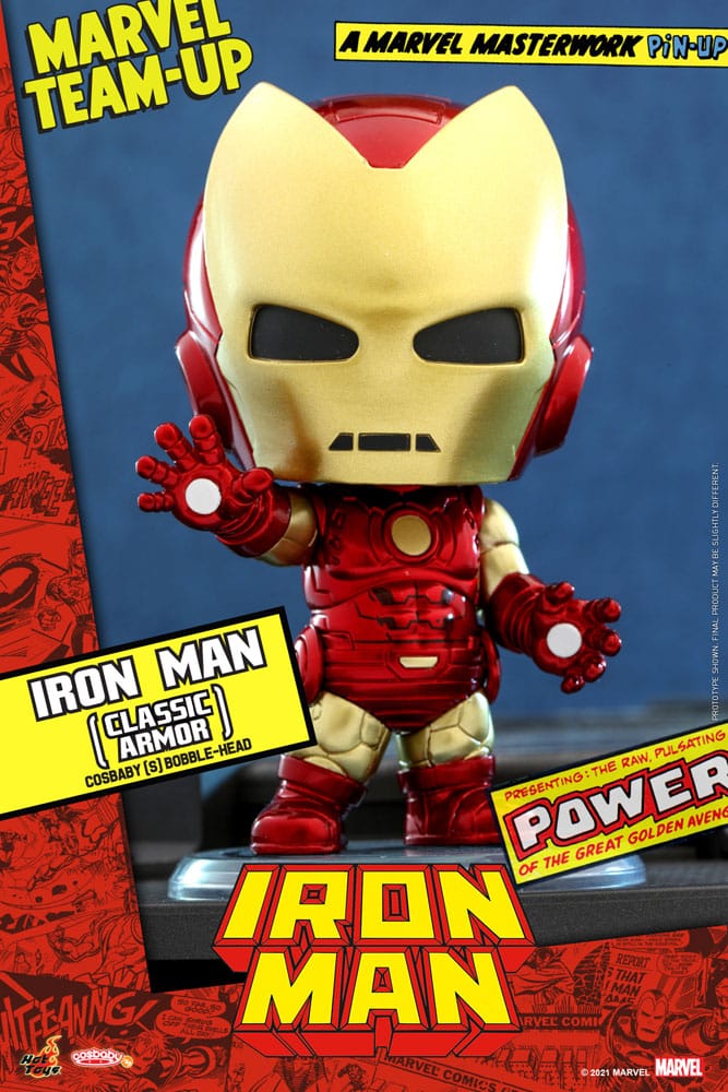 Photo du produit Marvel Comics figurine Cosbaby (S) Iron Man (Classic Armor) 10 cm