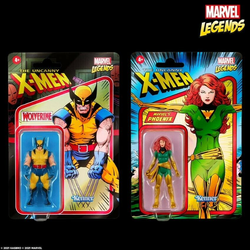 Photo du produit Coffret 2 figurines Phoenix And Wolverine Retro Marvel Legends 9cm