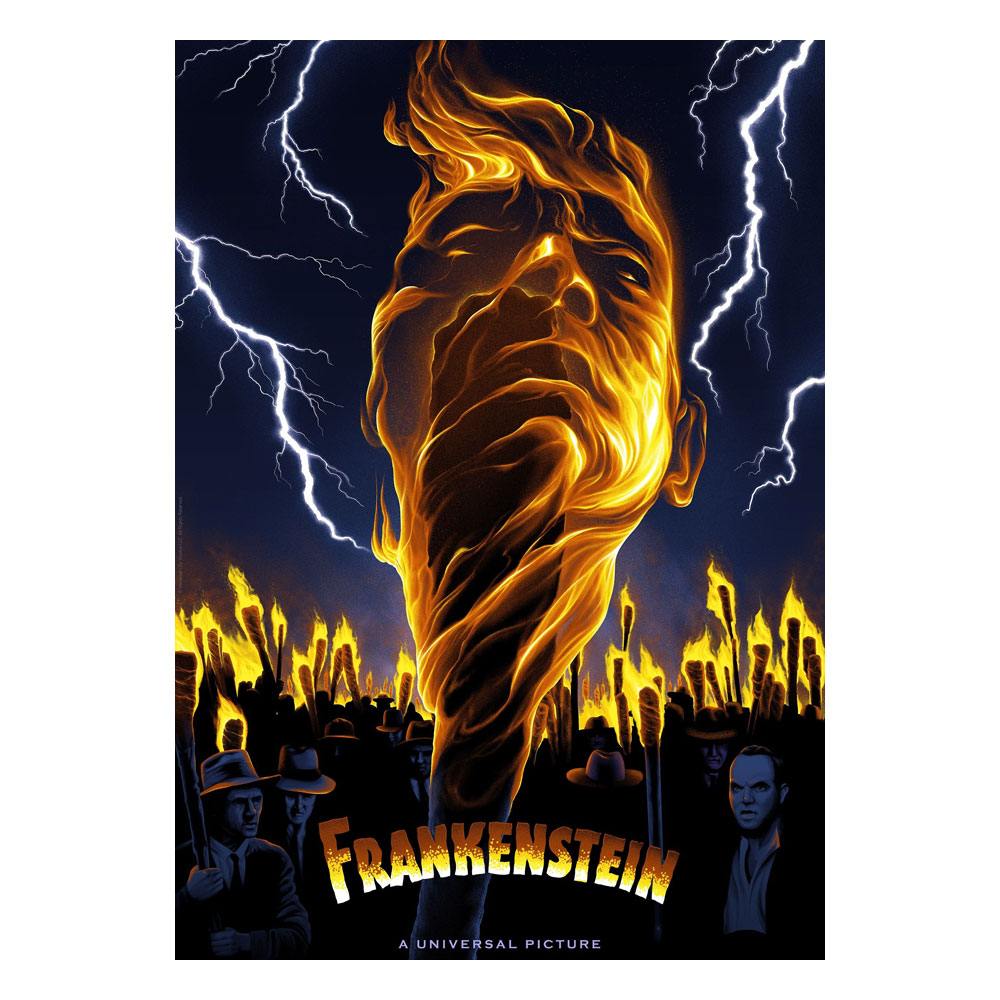 Photo du produit Universal Monsters lithographie Frankenstein Limited Edition 42 x 30 cm