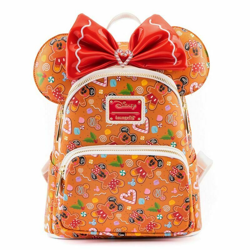 Photo du produit Disney by Loungefly set sac à dos et serre-tête Gingerbread AOP