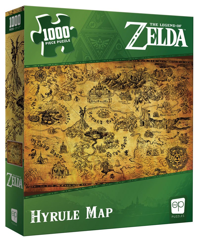 Photo du produit The Legend of Zelda puzzle Hyrule Map (1000 pièces)