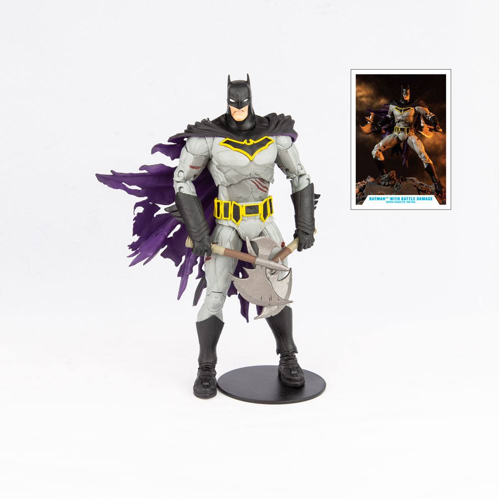 Photo du produit DC Multiverse figurine Batman with Battle Damage (Dark Nights Metal) 18 cm