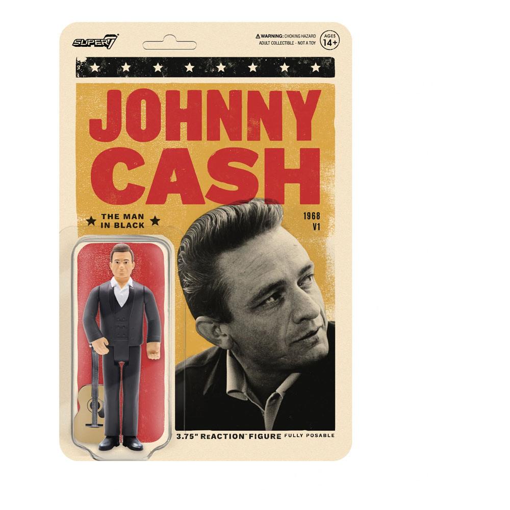 Photo du produit Johnny Cash figurine ReAction The Man In Black 10 cm