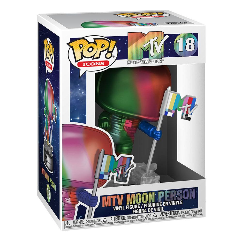 Photo du produit MTV POP! Ad Icons Vinyl figurine Moon Person (Rainbow)