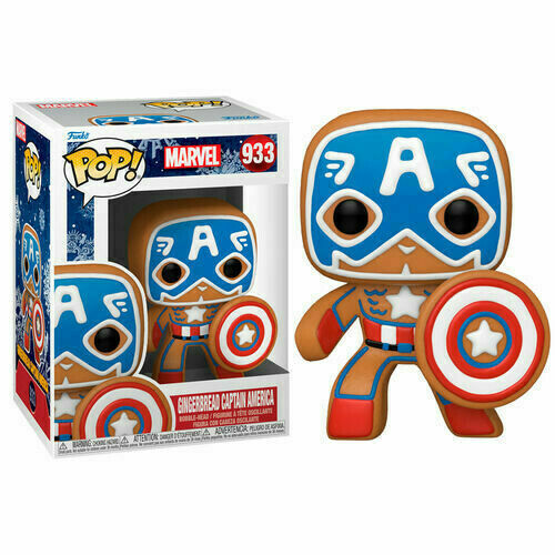 Photo du produit Marvel Figurine POP! Vinyl Holiday Captain America 9 cm