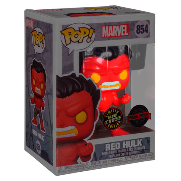Photo du produit Funko POP Marvel Red Hulk Chase Exclusive