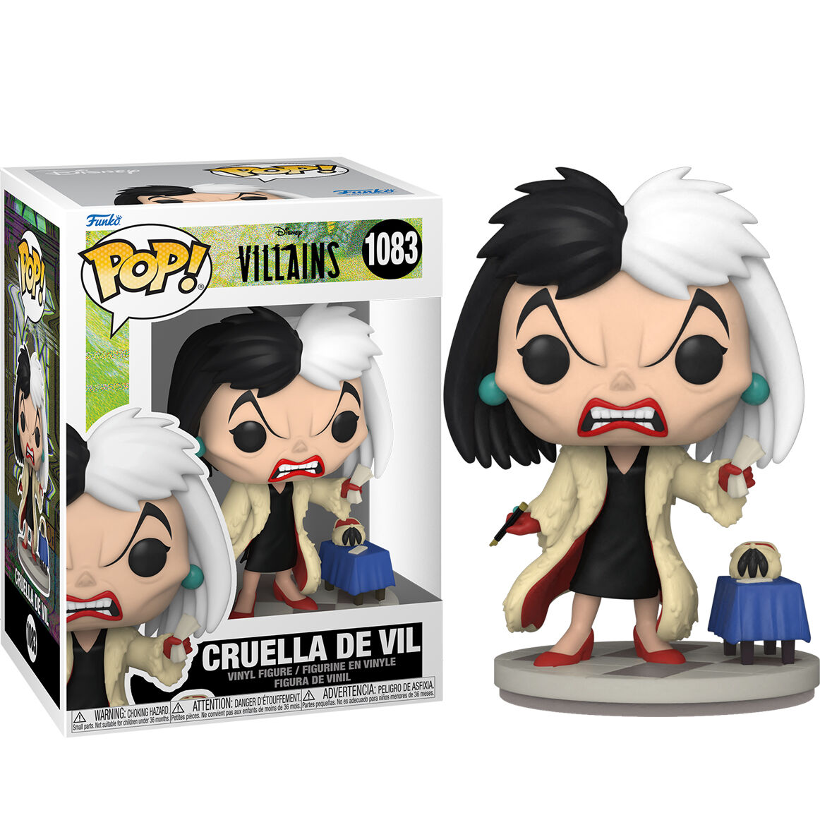 Photo du produit Disney Villains POP! Disney Vinyl figurine Cruella de Vil