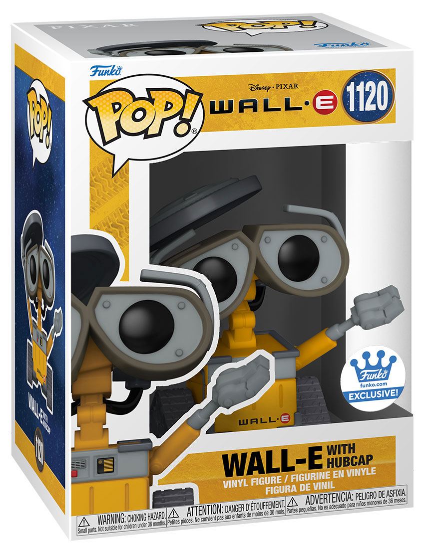 Photo du produit Wall-E Figurine POP! Movies Vinyl Wall-E with Hubcap Exclusive