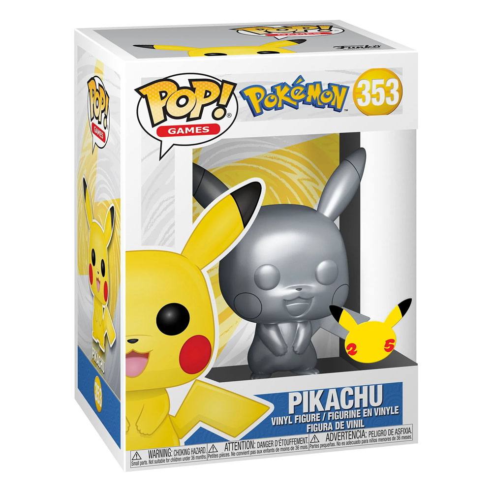 Photo du produit Pokemon POP! Games Vinyl figurine Pikachu Silver Edition 9 cm