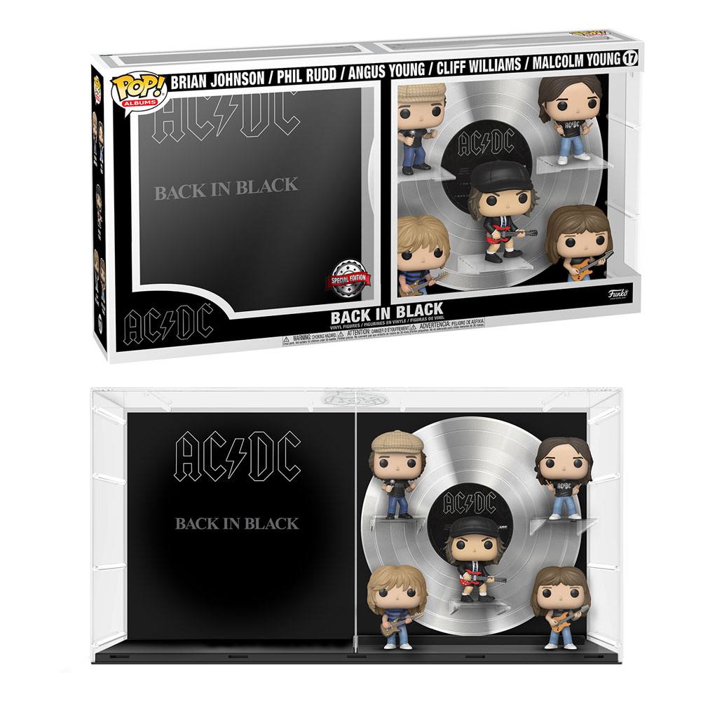 Photo du produit AC/DC pack 5 figurines POP! Albums Vinyl Back In Black