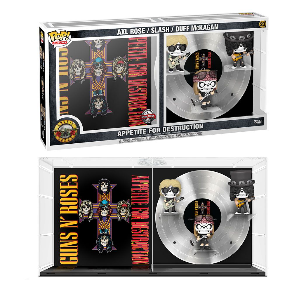 Photo du produit Guns n Roses pack 3 figurines POP! Albums Vinyl Appetite For Destruction 9 cm