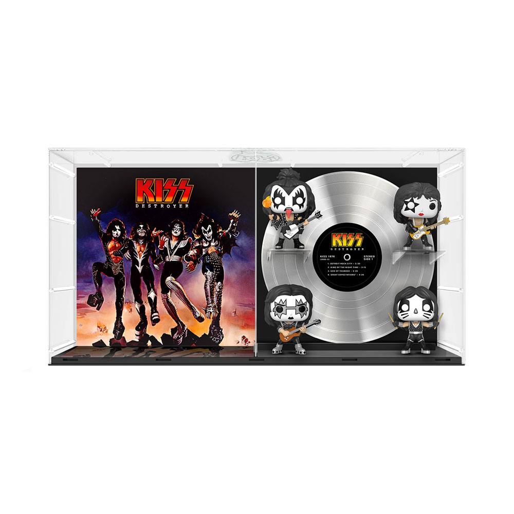 Photo du produit KISS pack 4 figurines POP! Albums Vinyl Destroyer GITD 9 cm
