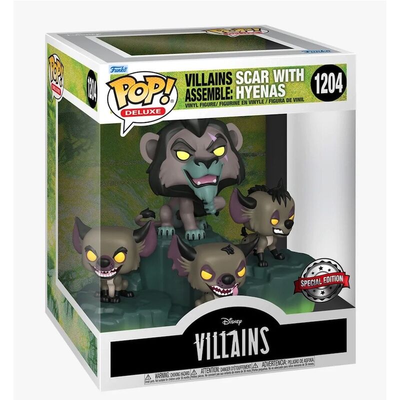 Photo du produit Funko POP Disney Villains Scar with Hyenas Exclusive