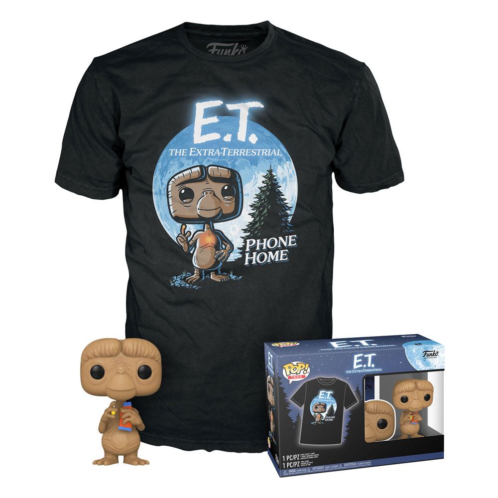 Photo du produit E.T., l'extra-terrestre POP! & Tee set figurine et T-Shirt E.T.