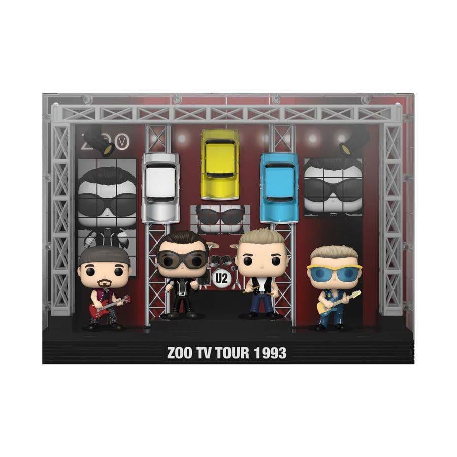 Photo du produit U2 pack 4 figurines POP! Moments DLX Vinyl Zoo TV 1993 Tour