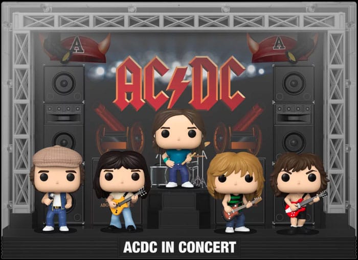 Photo du produit AC/DC pack 5 figurines POP! Moments DLX Vinyl AC/DC in Concert