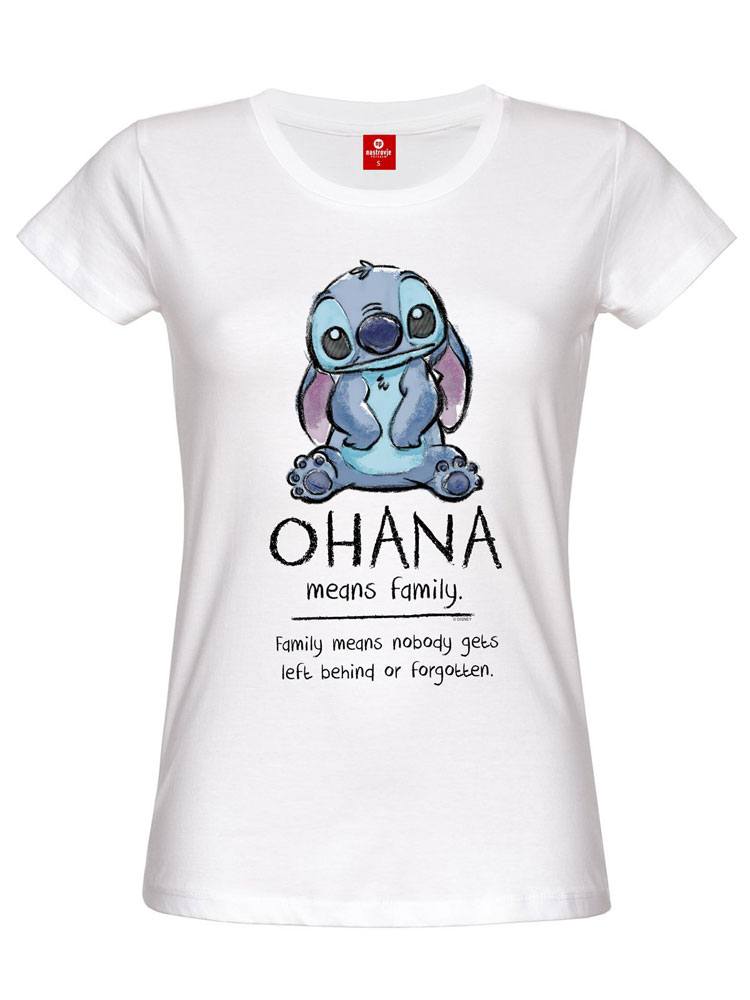 Vêtement De Maternité Femme T-Shirt Manches Courtes Noir Lilo /& Stitch Ohana