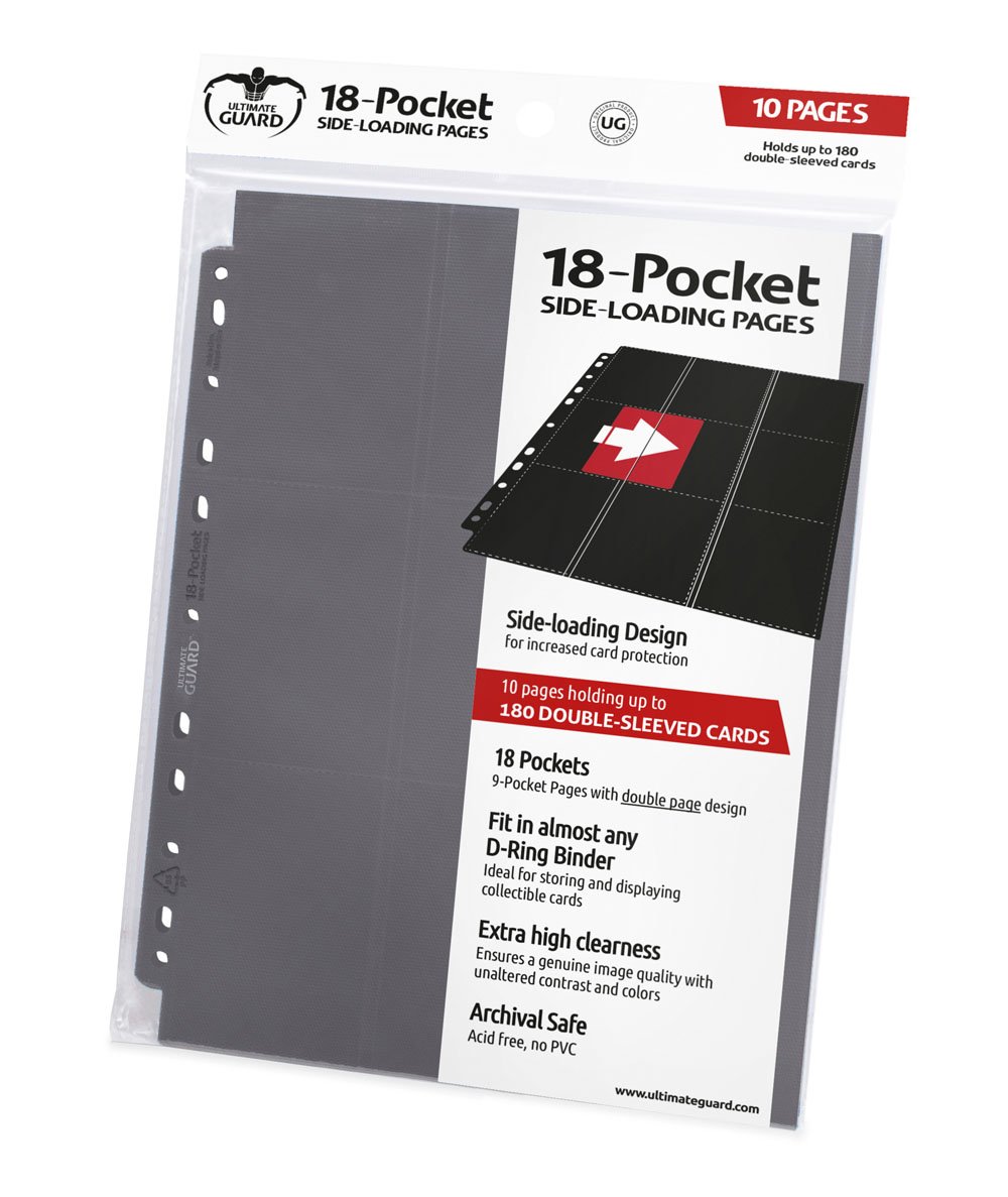 Photo du produit Ultimate Guard 18-Pocket Pages Side-Loading Gris (10)