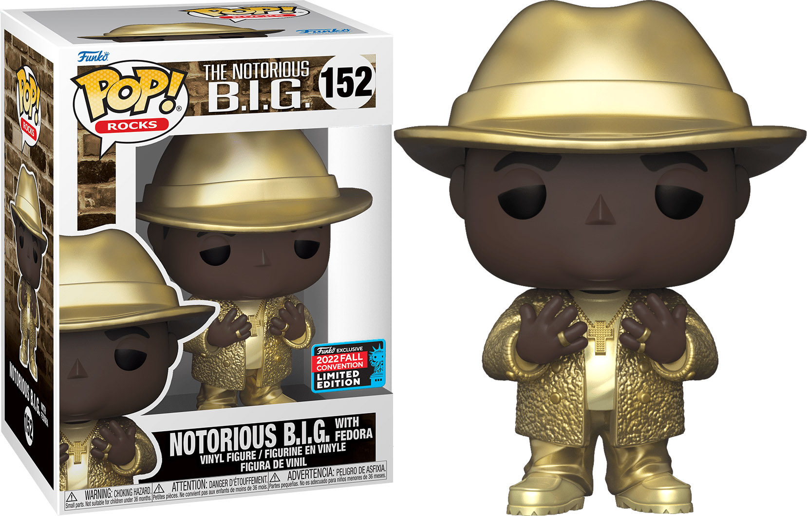 Photo du produit Funko Pop Notorious Big with Fedora Fall Convention Exclusive