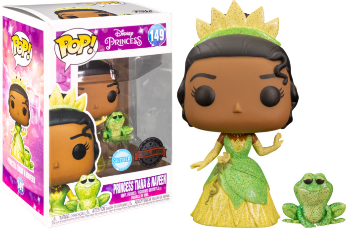 Photo du produit FUNKO POP THE PRINCESS AND THE FROG PRINCESS TIANA AND NAVEEN GLITTER EXCLUSIVE