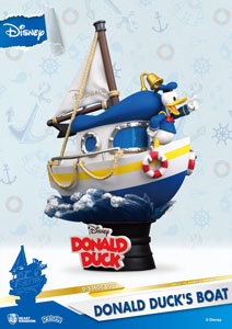 DISNEY SUMMER SERIES DIORAMA PVC D-STAGE DONALD DUCK'S BOAT 15 CM
