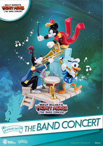 DISNEY MICKEY MOUSE DIORAMA PVC D-STAGE THE BAND CONCERT 15 CM