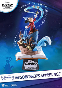 MICKEY BEYOND IMAGINATION DIORAMA PVC D-STAGE THE SORCERER'S APPRENTICE