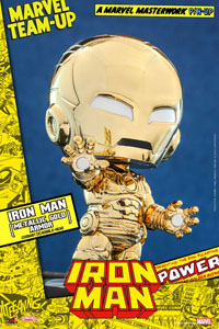 Photo du produit Marvel Comics figurine Cosbaby (S) Iron Man (Metallic Gold Armor) 10 cm Photo 1