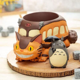 Mon voisin Totoro diorama / boîte de rangement Catbus & Totoro