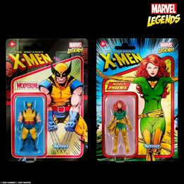 Coffret 2 figurines Phoenix And Wolverine Retro Marvel Legends 9cm