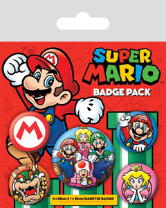 Super Mario pack 5 badges
