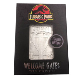 Photo du produit Jurassic Park réplique Metal Entrance Gates (plaqué argent) Photo 3