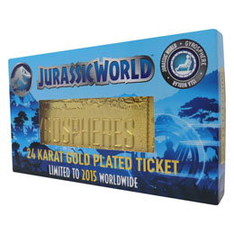 Photo du produit Jurassic World réplique Ticket Gyrosphere (plaqué or) Photo 4