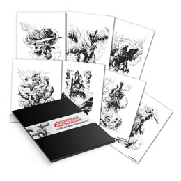 Dungeons & Dragons set 7 lithographies 36 x 28 cm
