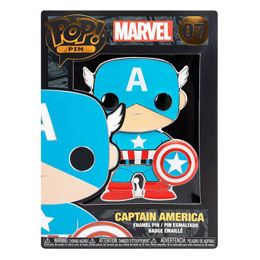 Marvel POP! Pin pin's émaillé Captain America 10 cm