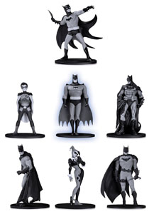Batman Black & White pack 7 figurines PVC Box Set 2 10 cm