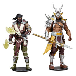 Mortal Kombat pack 2 figurines Sub-Zero & Shao Khan 18 cm