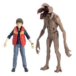 Stranger Things figurines et comic book Will Byers and Demogorgon 8 cm