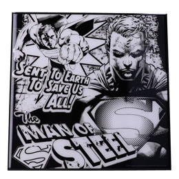 Superman décoration murale Crystal Clear Picture The Man of Steel 32 x 32 cm