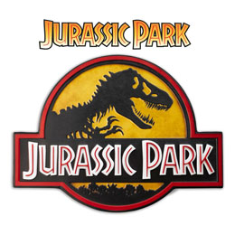 Jurassic Park panneau métal Logo