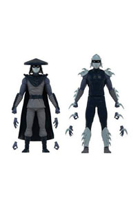 Tortues Ninja pack 2 figurines BST AXN Shadow Shredder & Elite Foot Soldier SDCC Exclusive 13 cm