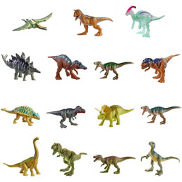 Photo du produit 24 figurines mini dinosaures Jurassic World et son présentoir Photo 1