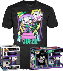 DC Comics POP! & Tee set figurine et T-Shirt Batman 89 Joker with Speaker