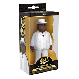 Photo du produit Notorious B.I.G. Vinyl Gold Figurine Biggie Smalls White Suit 13 cm Photo 1