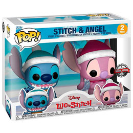 Pack 2 figurines POP Disney Lilo & Stitch - Stitch & Angel Winter Exclusive